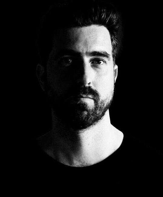 Black and white portrait of Jef van de Graaf