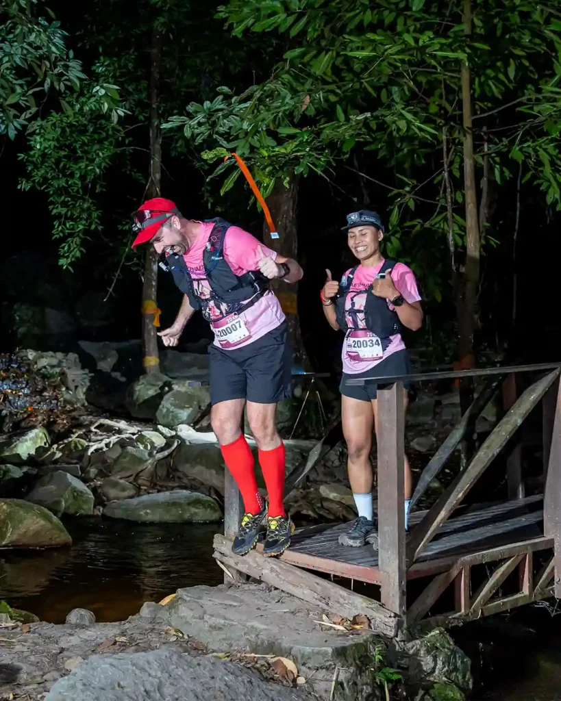 Nearly Falling During the Mae Kampong Mini-Cross Country Race
